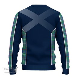 ScotsTee Shop Scottish Inglis Ancient Clan Scottish Crest and Scottish Thistle Sport Tartan Sweatshirt
