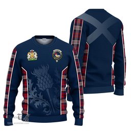 ScotsTee Shop Scottish MacDonald Dress Irish Clan Scottish Crest and Scottish Thistle Sport Tartan Sweatshirt