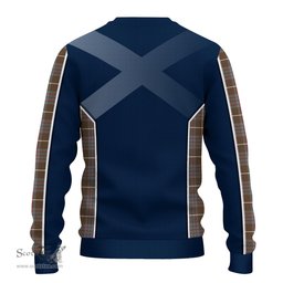 ScotsTee Shop Scottish MacIntyre Hunting Weathered Clan Scottish Crest and Scottish Thistle Sport Tartan Sweatshirt