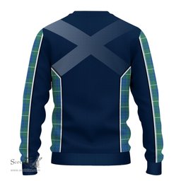 ScotsTee Shop Scottish Hamilton Hunting Ancient Clan Scottish Crest and Scottish Thistle Sport Tartan Sweatshirt