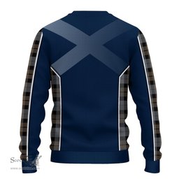 ScotsTee Shop Scottish MacKay Weathered Clan Scottish Crest and Scottish Thistle Sport Tartan Sweatshirt