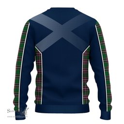 ScotsTee Shop Scottish MacFarlane Hunting Clan Scottish Crest and Scottish Thistle Sport Tartan Sweatshirt