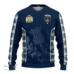 ScotsTee Shop Scottish Gordon Dress Ancient Clan Scottish Crest and Scottish Thistle Sport Tartan Sweatshirt