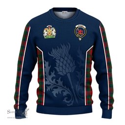 ScotsTee Shop Scottish MacDuff Clan Scottish Crest and Scottish Thistle Sport Tartan Sweatshirt