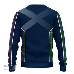 ScotsTee Shop Scottish MacIntyre Inglis Clan Scottish Crest and Scottish Thistle Sport Tartan Sweatshirt