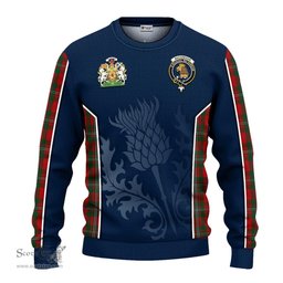 ScotsTee Shop Scottish MacGregor Clan Scottish Crest and Scottish Thistle Sport Tartan Sweatshirt