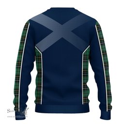 ScotsTee Shop Scottish MacAlpin Ancient Clan Scottish Crest and Scottish Thistle Sport Tartan Sweatshirt