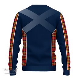 ScotsTee Shop Scottish Hepburn Modern Clan Scottish Crest and Scottish Thistle Sport Tartan Sweatshirt