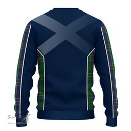 ScotsTee Shop Scottish Hunter of Hunterston Clan Scottish Crest and Scottish Thistle Sport Tartan Sweatshirt