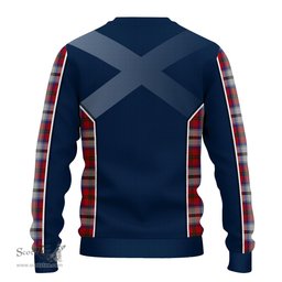 ScotsTee Shop Scottish MacCulloch Dress Clan Scottish Crest and Scottish Thistle Sport Tartan Sweatshirt
