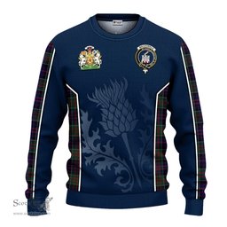 ScotsTee Shop Scottish MacDonald of Clan Ranald Clan Scottish Crest and Scottish Thistle Sport Tartan Sweatshirt