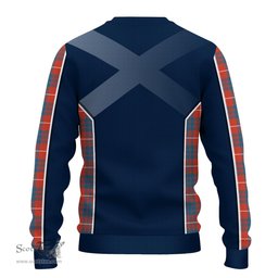 ScotsTee Shop Scottish Hamilton Ancient Clan Scottish Crest and Scottish Thistle Sport Tartan Sweatshirt