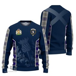 ScotsTee Shop Scottish Livingston Dress Clan Scottish Crest and Scottish Thistle Sport Tartan Sweatshirt