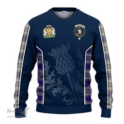 ScotsTee Shop Scottish Livingston Dress Clan Scottish Crest and Scottish Thistle Sport Tartan Sweatshirt