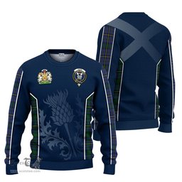 ScotsTee Shop Scottish Hope Clan Originaux Clan Scottish Crest and Scottish Thistle Sport Tartan Sweatshirt
