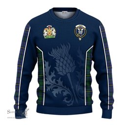 ScotsTee Shop Scottish Hope Clan Originaux Clan Scottish Crest and Scottish Thistle Sport Tartan Sweatshirt