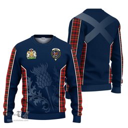 ScotsTee Shop Scottish Innes Modern Clan Scottish Crest and Scottish Thistle Sport Tartan Sweatshirt
