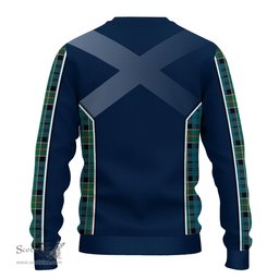 ScotsTee Shop Scottish Kirkpatrick Clan Scottish Crest and Scottish Thistle Sport Tartan Sweatshirt