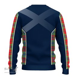 ScotsTee Shop Scottish MacLean of Duart Modern Clan Scottish Crest and Scottish Thistle Sport Tartan Sweatshirt