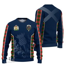 ScotsTee Shop Scottish Pollock Modern Clan Scottish Crest and Scottish Thistle Sport Tartan Sweatshirt