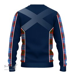 ScotsTee Shop Scottish Pennycook Clan Scottish Crest and Scottish Thistle Sport Tartan Sweatshirt
