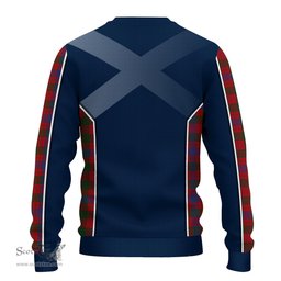 ScotsTee Shop Scottish Ross Clan Scottish Crest and Scottish Thistle Sport Tartan Sweatshirt