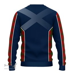 ScotsTee Shop Scottish MacQuarrie Clan Scottish Crest and Scottish Thistle Sport Tartan Sweatshirt