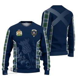 ScotsTee Shop Scottish MacNeil Dress Clan Scottish Crest and Scottish Thistle Sport Tartan Sweatshirt
