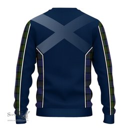 ScotsTee Shop Scottish McFadzen 03 Clan Scottish Crest and Scottish Thistle Sport Tartan Sweatshirt