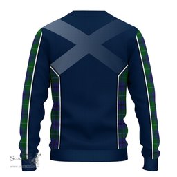 ScotsTee Shop Scottish Oliphant Clan Scottish Crest and Scottish Thistle Sport Tartan Sweatshirt