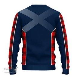 ScotsTee Shop Scottish Wemyss Modern Clan Scottish Crest and Scottish Thistle Sport Tartan Sweatshirt