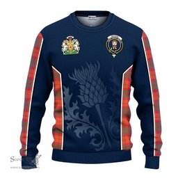 ScotsTee Shop Scottish MacNab Ancient Clan Scottish Crest and Scottish Thistle Sport Tartan Sweatshirt