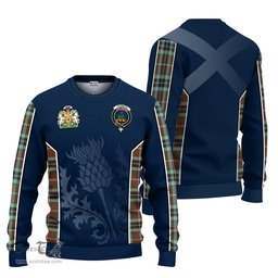 ScotsTee Shop Scottish Thomson Hunting Modern Clan Scottish Crest and Scottish Thistle Sport Tartan Sweatshirt