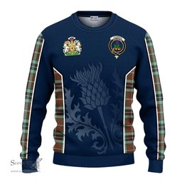 ScotsTee Shop Scottish Thomson Hunting Modern Clan Scottish Crest and Scottish Thistle Sport Tartan Sweatshirt