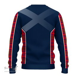 ScotsTee Shop Scottish Murray of Tulloch Modern Clan Scottish Crest and Scottish Thistle Sport Tartan Sweatshirt
