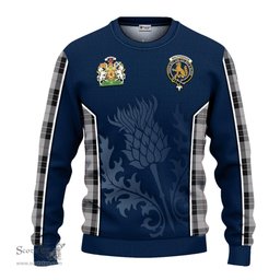 ScotsTee Shop Scottish MacPherson Dress Clan Scottish Crest and Scottish Thistle Sport Tartan Sweatshirt