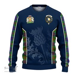 ScotsTee Shop Scottish Stewart of Appin Hunting Modern Clan Scottish Crest and Scottish Thistle Sport Tartan Sweatshirt