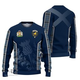 ScotsTee Shop Scottish MacTavish Dress Clan Scottish Crest and Scottish Thistle Sport Tartan Sweatshirt