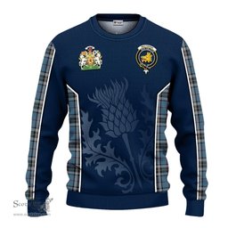 ScotsTee Shop Scottish MacTavish Dress Clan Scottish Crest and Scottish Thistle Sport Tartan Sweatshirt