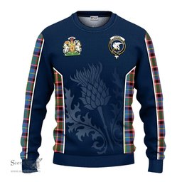 ScotsTee Shop Scottish Norvel Clan Scottish Crest and Scottish Thistle Sport Tartan Sweatshirt