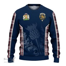 ScotsTee Shop Scottish MacPherson Clan Scottish Crest and Scottish Thistle Sport Tartan Sweatshirt