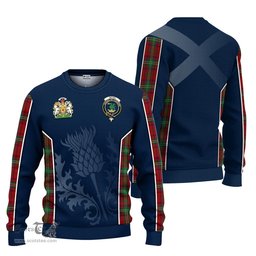ScotsTee Shop Scottish Seton Clan Scottish Crest and Scottish Thistle Sport Tartan Sweatshirt
