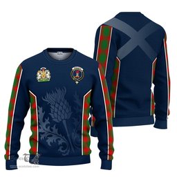 ScotsTee Shop Scottish Middleton Modern Clan Scottish Crest and Scottish Thistle Sport Tartan Sweatshirt