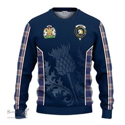 ScotsTee Shop Scottish Stewart of Appin Hunting Dress Clan Scottish Crest and Scottish Thistle Sport Tartan Sweatshirt