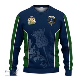 ScotsTee Shop Scottish Mar Tribe Clan Scottish Crest and Scottish Thistle Sport Tartan Sweatshirt