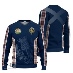 ScotsTee Shop Scottish MacPherson Hunting Ancient Clan Scottish Crest and Scottish Thistle Sport Tartan Sweatshirt