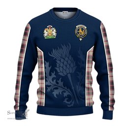 ScotsTee Shop Scottish MacPherson Hunting Ancient Clan Scottish Crest and Scottish Thistle Sport Tartan Sweatshirt