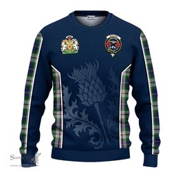 ScotsTee Shop Scottish MacLeod Of Californian Clan Scottish Crest and Scottish Thistle Sport Tartan Sweatshirt