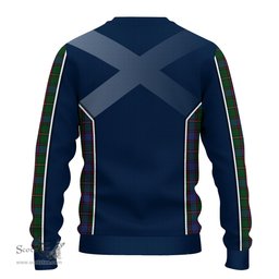 ScotsTee Shop Scottish Skene Clan Scottish Crest and Scottish Thistle Sport Tartan Sweatshirt