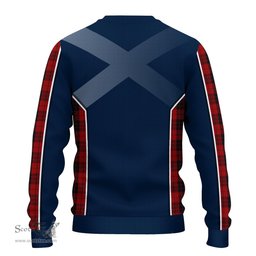 ScotsTee Shop Scottish MacLeod of Raasay Highland Clan Scottish Crest and Scottish Thistle Sport Tartan Sweatshirt
